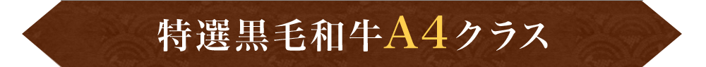 特選黒毛和牛A4クラス